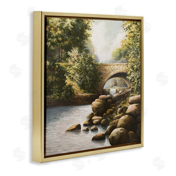 Stupell Industries BRUCE NAWROCKE | Grant Park Bridge Over River