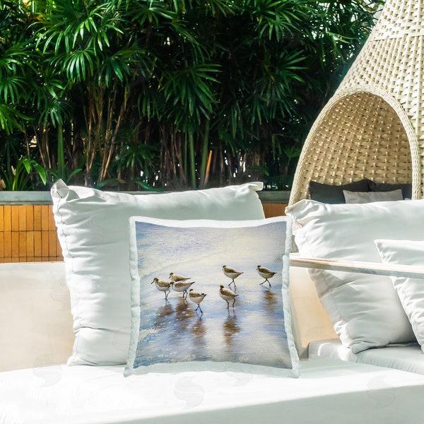 Stupell Industries Bruce Nawrocke | Sand Dancers On Shore Throw Pillow