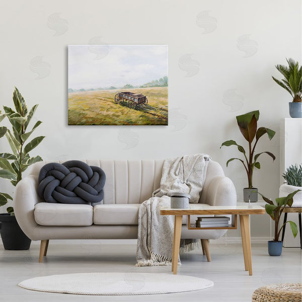 Stupell Industries Bruce Nawrocke | Wild West Wagon Cart Rural Hill Farm Scenery Wall Art