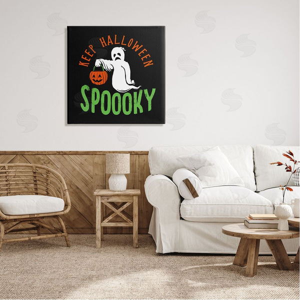 Stupell Industries Buck Wear | Keep Halloween Spooky Trick Or Treat Ghost Wall Art