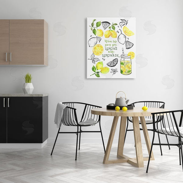 Stupell Industries By The Lakeside | Make Lemonade Kitchen Phrase Wall Art