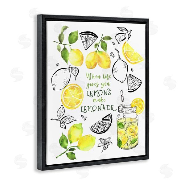 Stupell Industries By The Lakeside | Make Lemonade Kitchen Phrase Wall Art