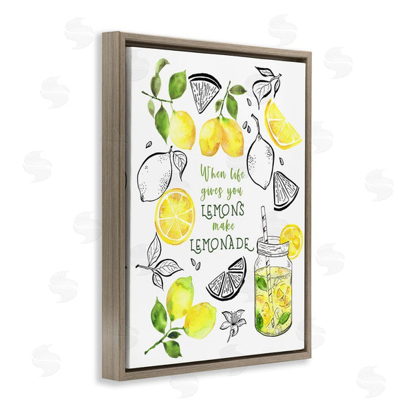 Stupell Industries By The Lakeside | Make Lemonade Kitchen Phrase Wall Art
