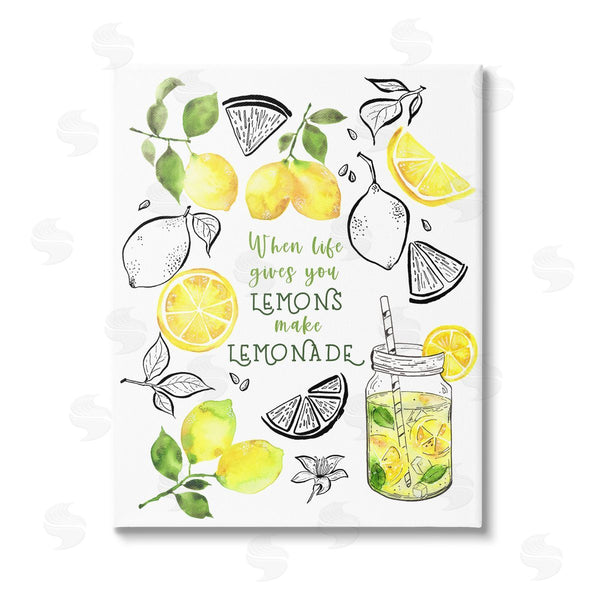 stupell industries By the Lakeside | Make Lemonade Kitchen Phrase Wall Art