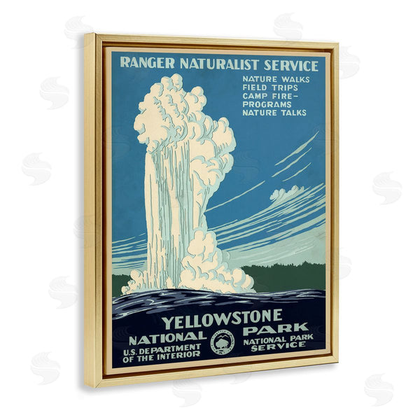 Stupell Industries C. Don (Chester) Powell | Vintage Yellowstone Poster