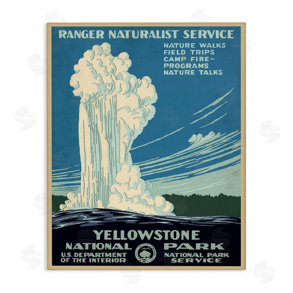 stupell industries C. Don (Chester) Powell | Vintage Yellowstone Poster