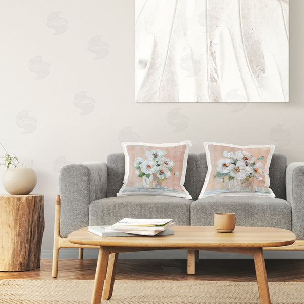 stupell industries CAD Designs | Abstract Floral Vase Printed Throw Pillow Set