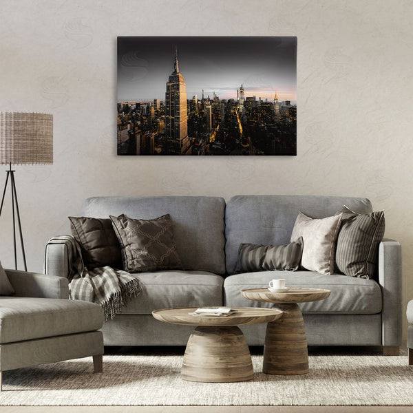 Stupell Industries CAD Designs | Aerial City Horizon Wall Art