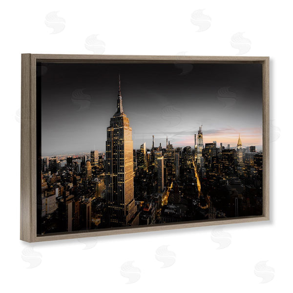 Stupell Industries CAD Designs | Aerial City Horizon Wall Art