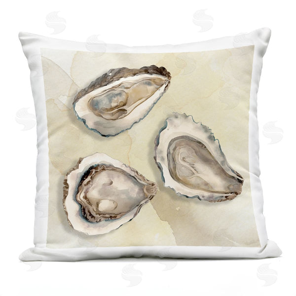 Stupell Industries CAD Designs | Beige Oyster Trio Printed Throw Pillow