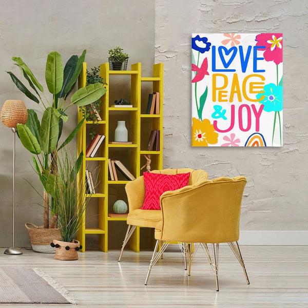 Stupell Industries CAD Designs | Bold Love Peace Joy Wall Art