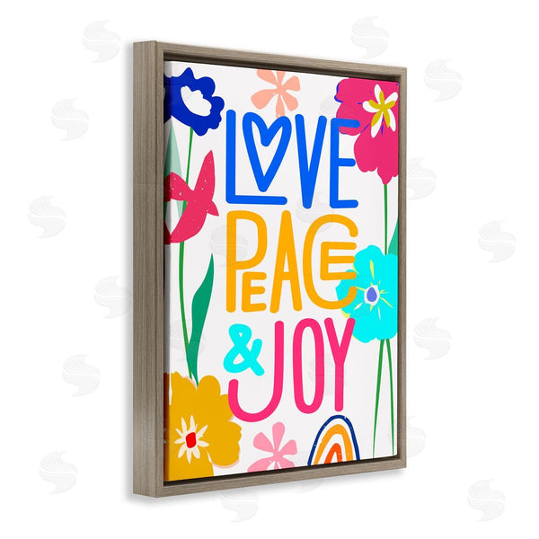 Stupell Industries CAD Designs | Bold Love Peace Joy Wall Art