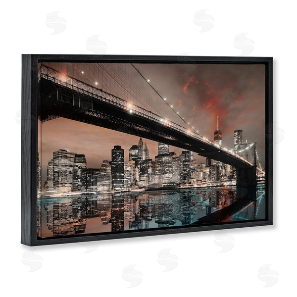 Stupell Industries CAD Designs | Bridge Cityscape View