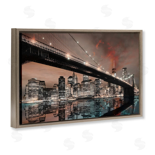 Stupell Industries CAD Designs | Bridge Cityscape View