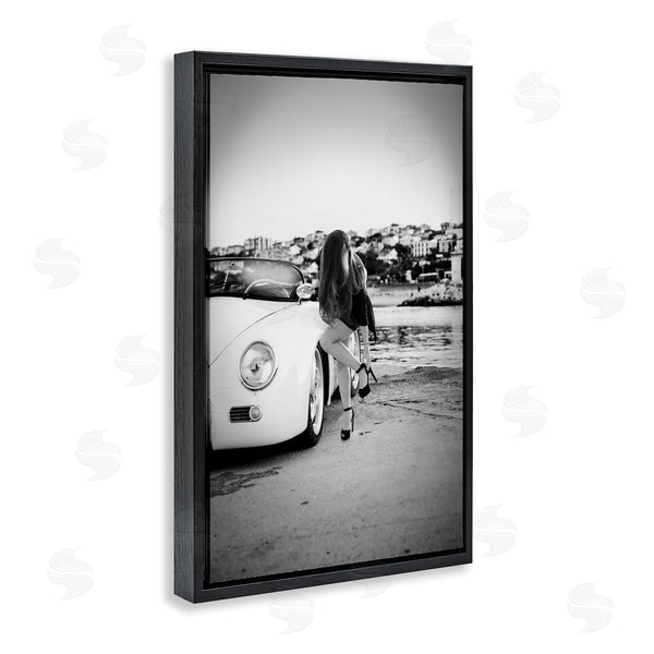 Stupell Industries CAD Designs | Chic Stylish Woman By Car