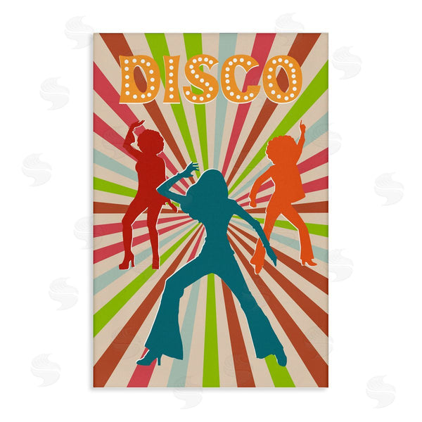stupell industries CAD Designs | Disco Dancers on Retro Stripes