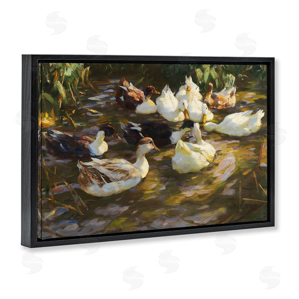 Stupell Industries CAD Designs | Ducks In Flowing River
