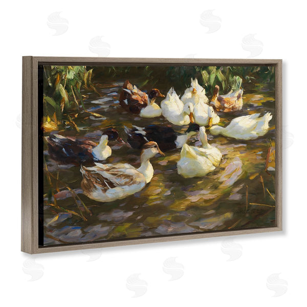 Stupell Industries CAD Designs | Ducks In Flowing River