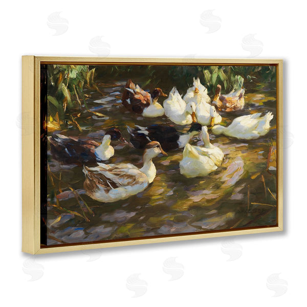 Stupell Industries CAD Designs | Ducks In Flowing River