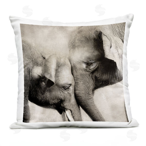 Stupell Industries CAD Designs | Elephant & Baby Hug Printed Throw Pillow
