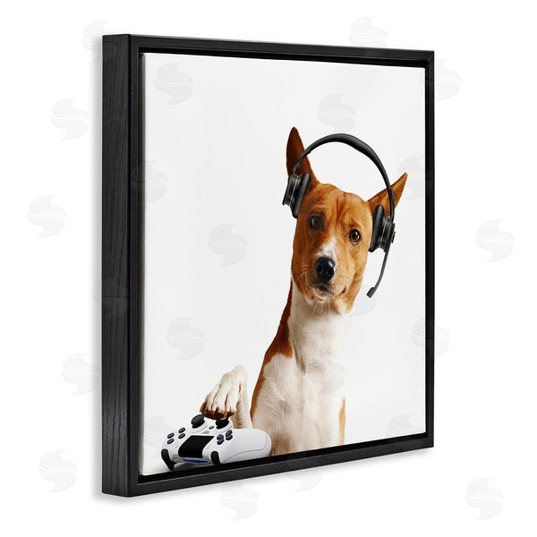 Stupell Industries CAD Designs | Gaming Dog With Headset
