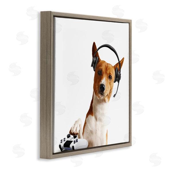Stupell Industries CAD Designs | Gaming Dog With Headset