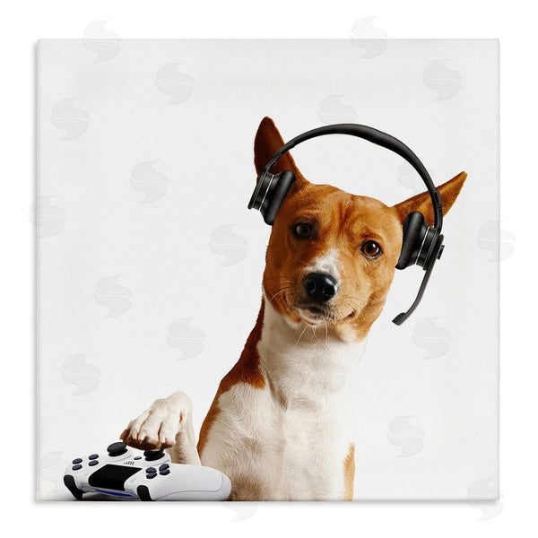 stupell industries CAD Designs | Gaming Dog with Headset