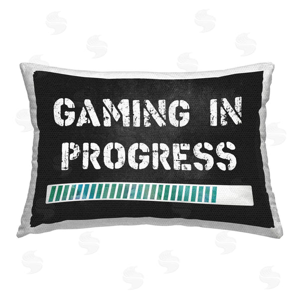 Stupell Industries CAD Designs | Gaming Progress Bar Printed Throw Pillow
