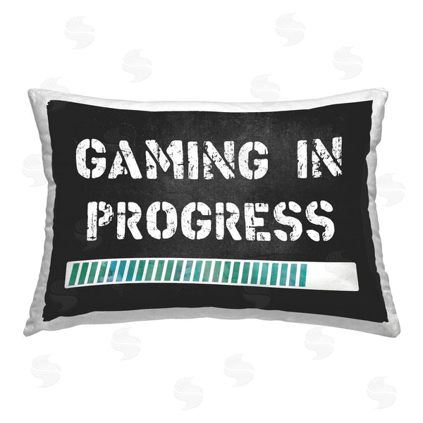 stupell industries CAD Designs | Gaming Progress Bar Printed Throw Pillow