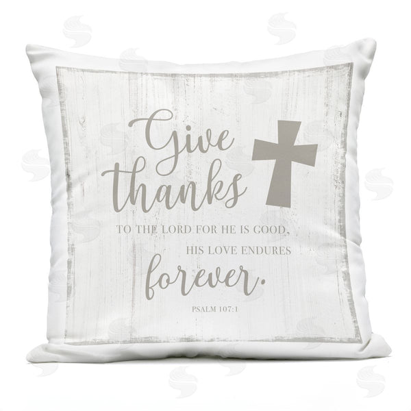 Stupell Industries CAD Designs | Give Thanks Religious Proverb Printed Throw Pillow