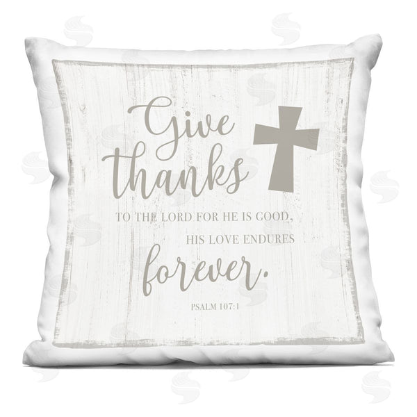 stupell industries CAD Designs | Give Thanks Religious Proverb Printed Throw Pillow