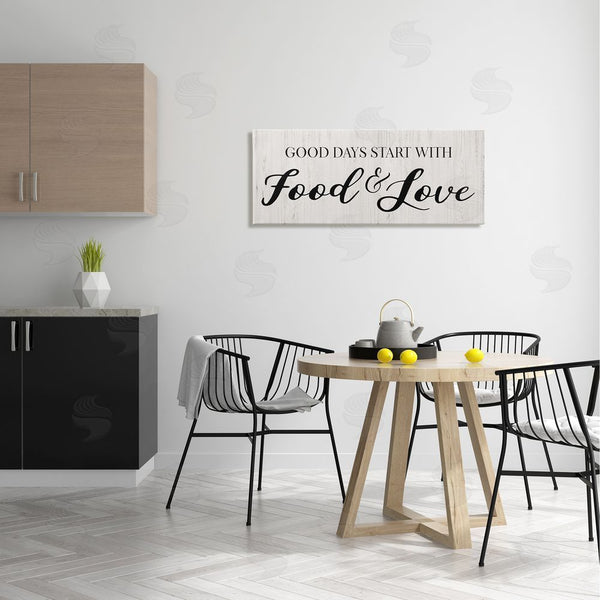 Stupell Industries CAD Designs | Good Days Start With Food Love Kitchen Sign Wall Art