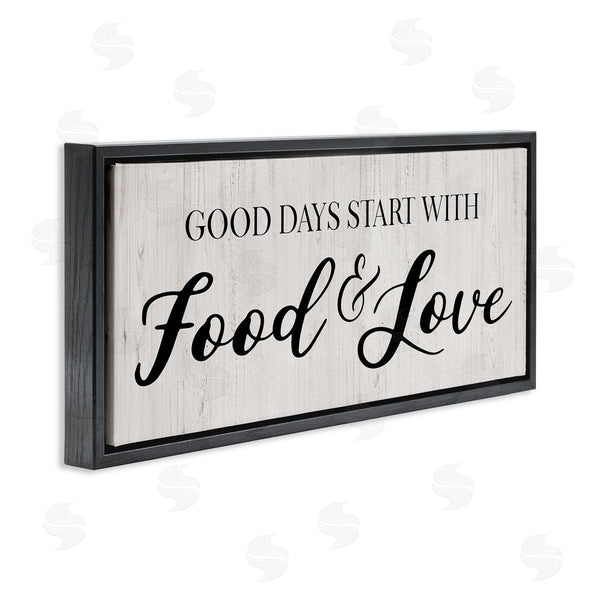 Stupell Industries CAD Designs | Good Days Start With Food Love Kitchen Sign Wall Art