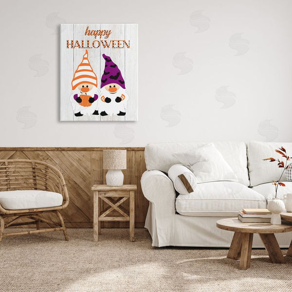 Stupell Industries CAD Designs | Happy Halloween Seasonal Gnomes Wall Art