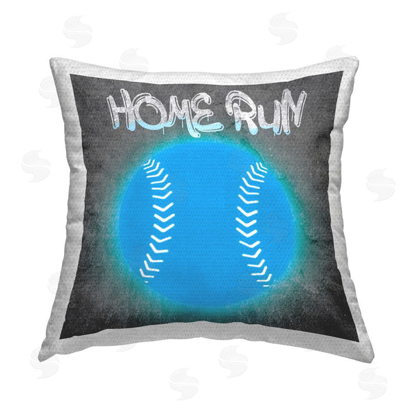 Stupell Industries CAD Designs | Home Run Baseball Graffiti Printed Throw Pillow