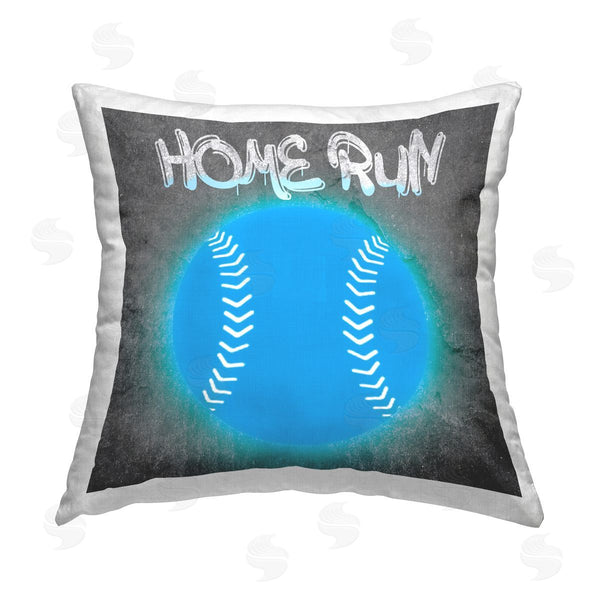 stupell industries CAD Designs | Home Run Baseball Graffiti Printed Throw Pillow