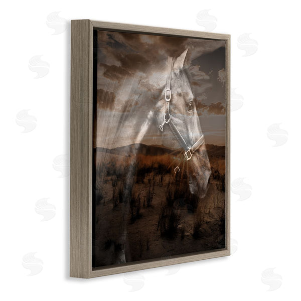 Stupell Industries CAD Designs | Horse Over Nature Visage