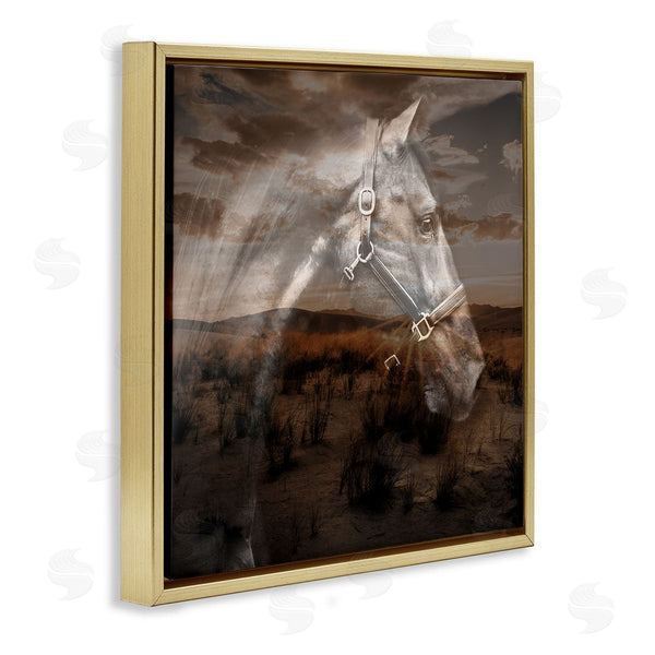 Stupell Industries CAD Designs | Horse Over Nature Visage