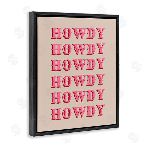 Stupell Industries CAD Designs | Howdy Pink Typography