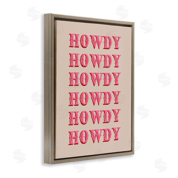 Stupell Industries CAD Designs | Howdy Pink Typography