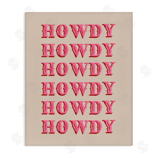 stupell industries CAD Designs | Howdy Pink Typography