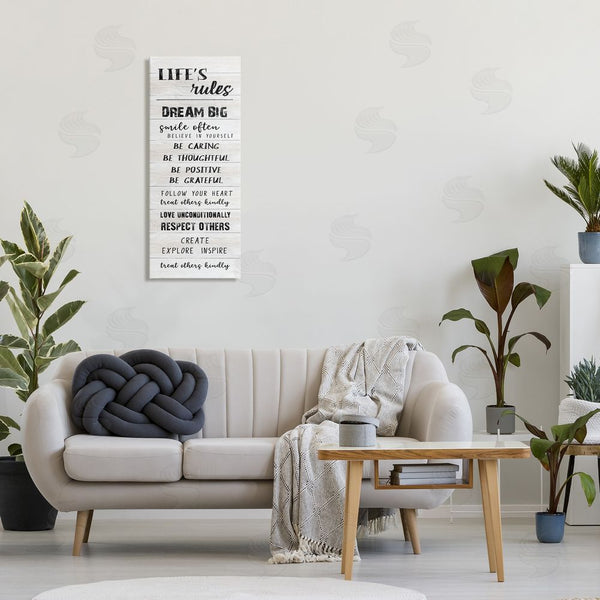 Stupell Industries CAD Designs | Life's Rules Listed Positivity