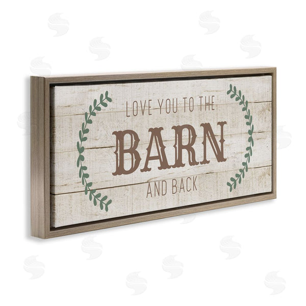 Stupell Industries CAD Designs | Love You Barn & Back Wall Art