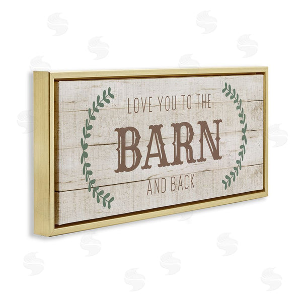 Stupell Industries CAD Designs | Love You Barn & Back Wall Art