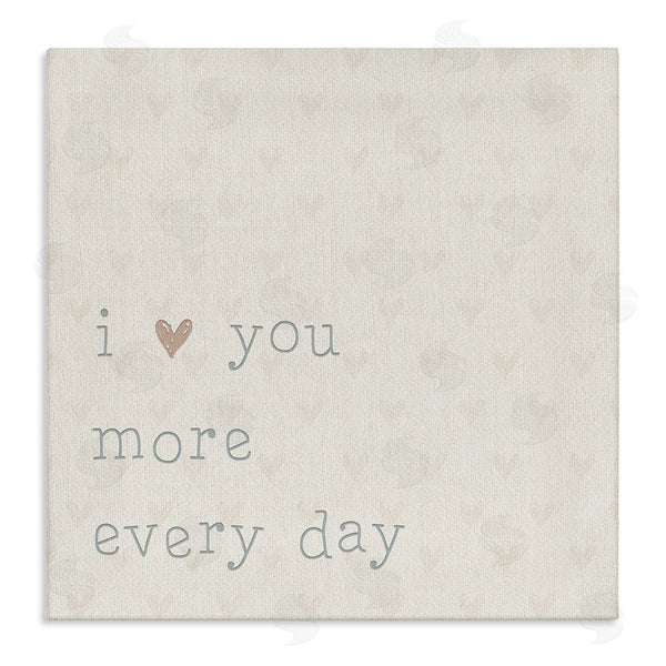 stupell industries CAD Designs | Love You More Casual Heart Print Pattern Wall Art