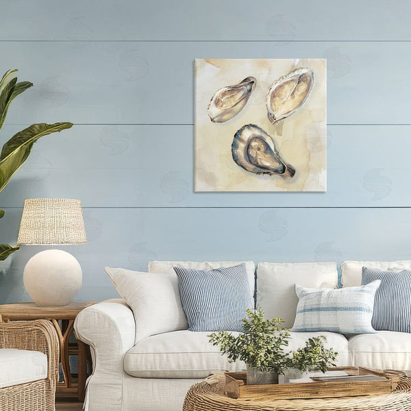 Stupell Industries CAD Designs | Oyster Trio On Beige