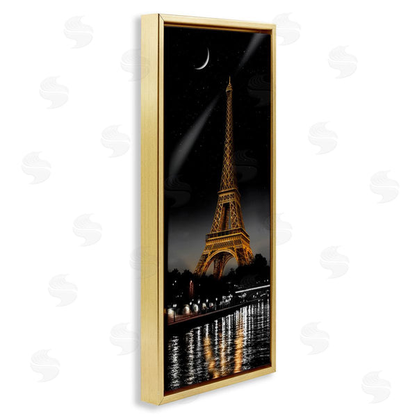 Stupell Industries CAD Designs | Parisian Tower With Crescent Moon
