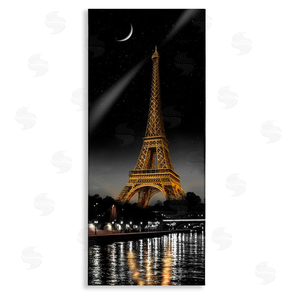 Stupell Industries CAD Designs | Parisian Tower With Crescent Moon