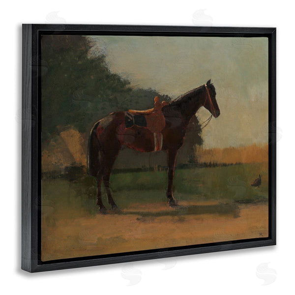 Stupell Industries CAD Designs | Racing Horse With Saddle