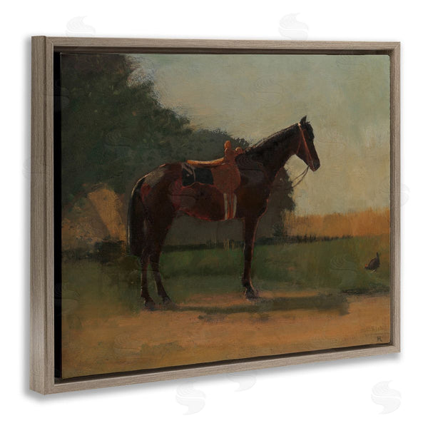 Stupell Industries CAD Designs | Racing Horse With Saddle